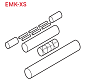 Raychem Ремонтный набор (набор для сращивания) EMK-XS для греющего кабеля EM2-XR, термоусаживаемые компоненты